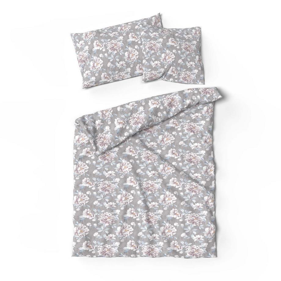 Lotus Bettwaren Moana Biancheria da Letto Bambù Antracite  