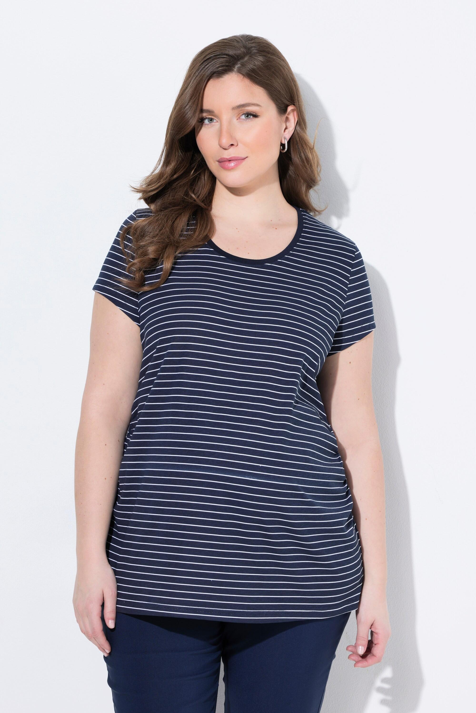 Ulla Popken Bellieva T-shirts Lot de 2 Manches Courtes Fronces Latérales  