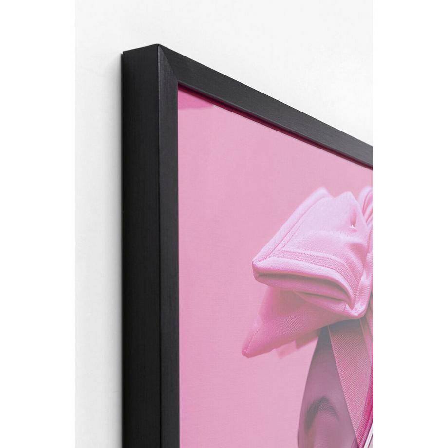 KARE Design Image encadrée pink Woman LED 80x80  