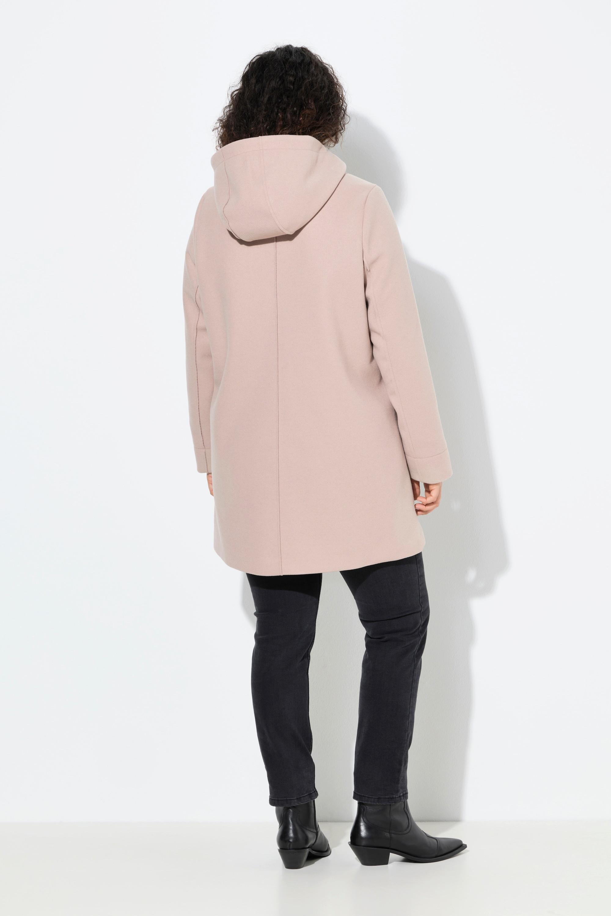 Ulla Popken Dufflecoat Knebelknöpfe Kapuze  