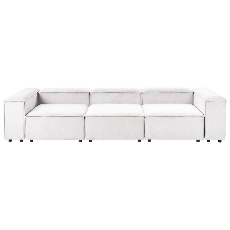 Beliani Canapé modulable en Velours côtelé Moderne ARDAL  