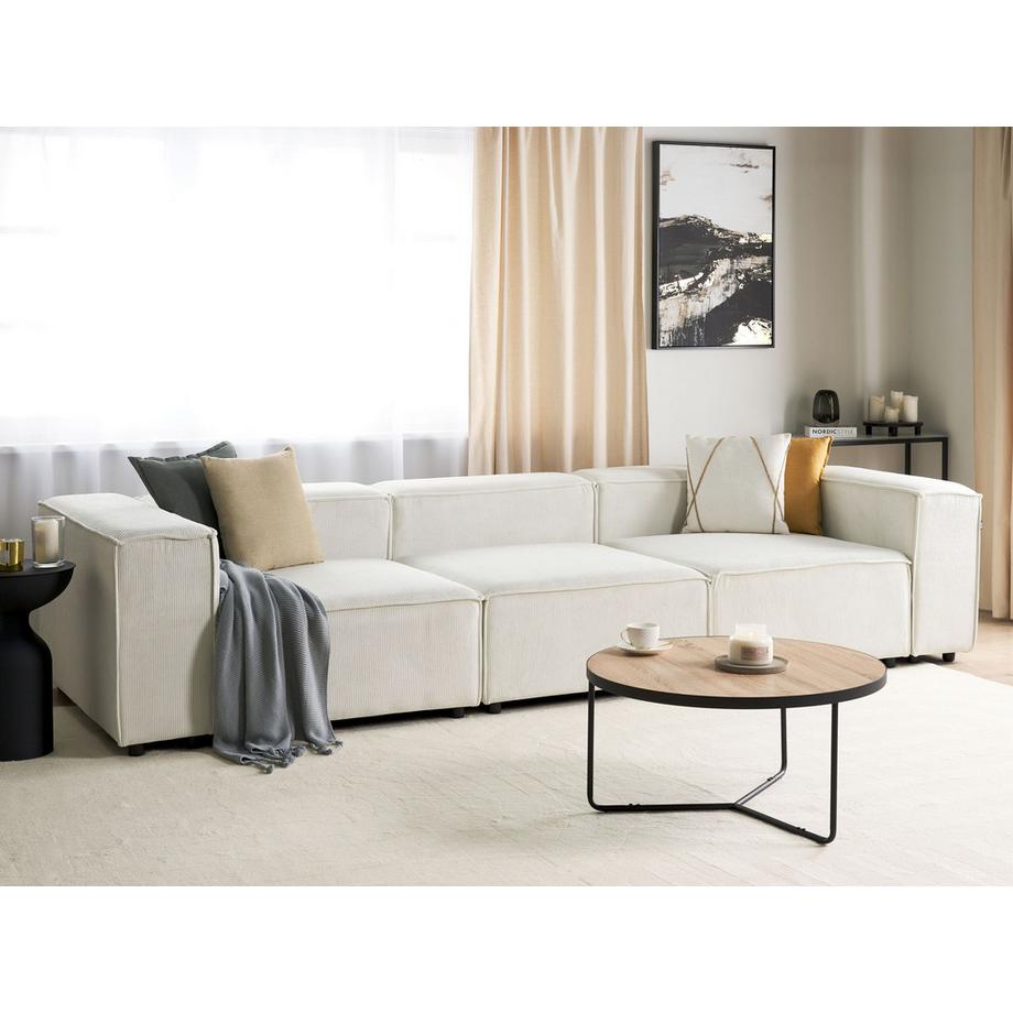 Beliani Canapé modulable en Velours côtelé Moderne ARDAL  