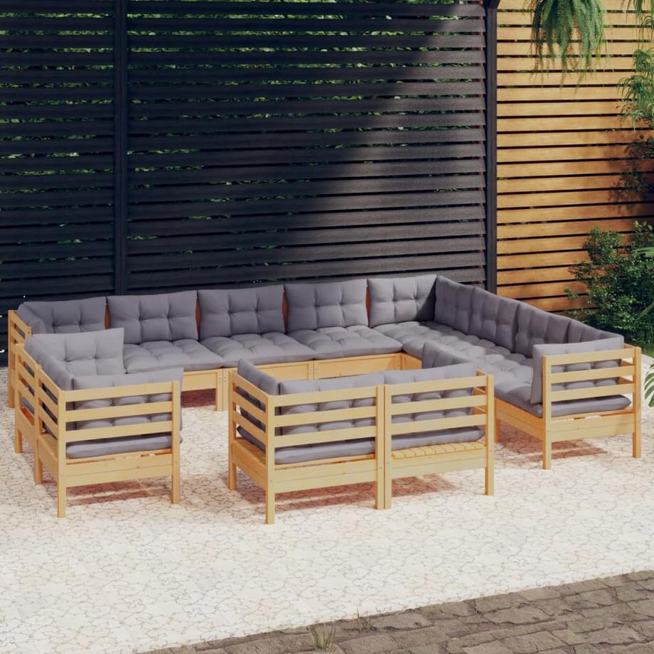 VidaXL Garten-lounge-set kiefernholz  