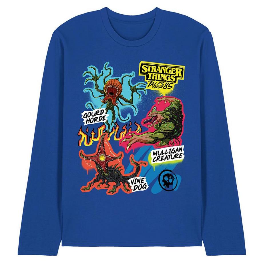 T-ShirtManches Longues Motiftyle Collage De Monstres