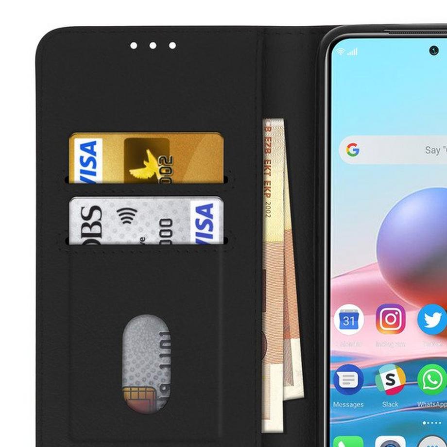 Avizar  Housse Redmi Note 10 Pro Clapet Noir 