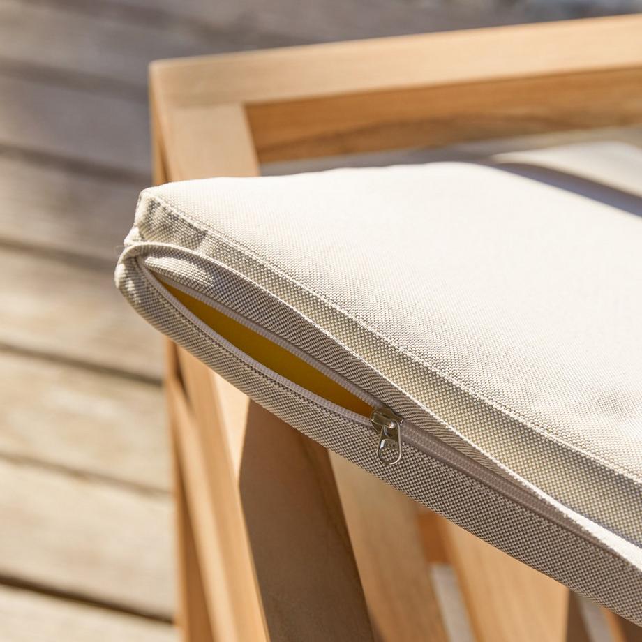 Chaise de jardin en bois de teck massif Noah