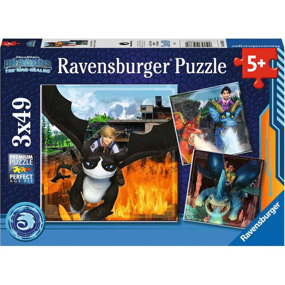 Ravensburger  Puzzle Dragons: Die 9 Welten (3x49) 