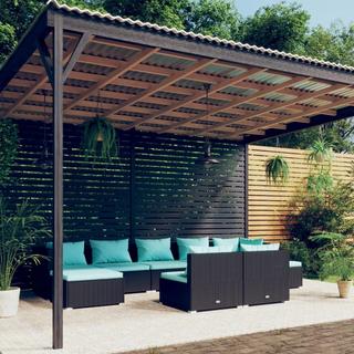 VidaXL Ensemble de meubles de jardin rotin synthétique  