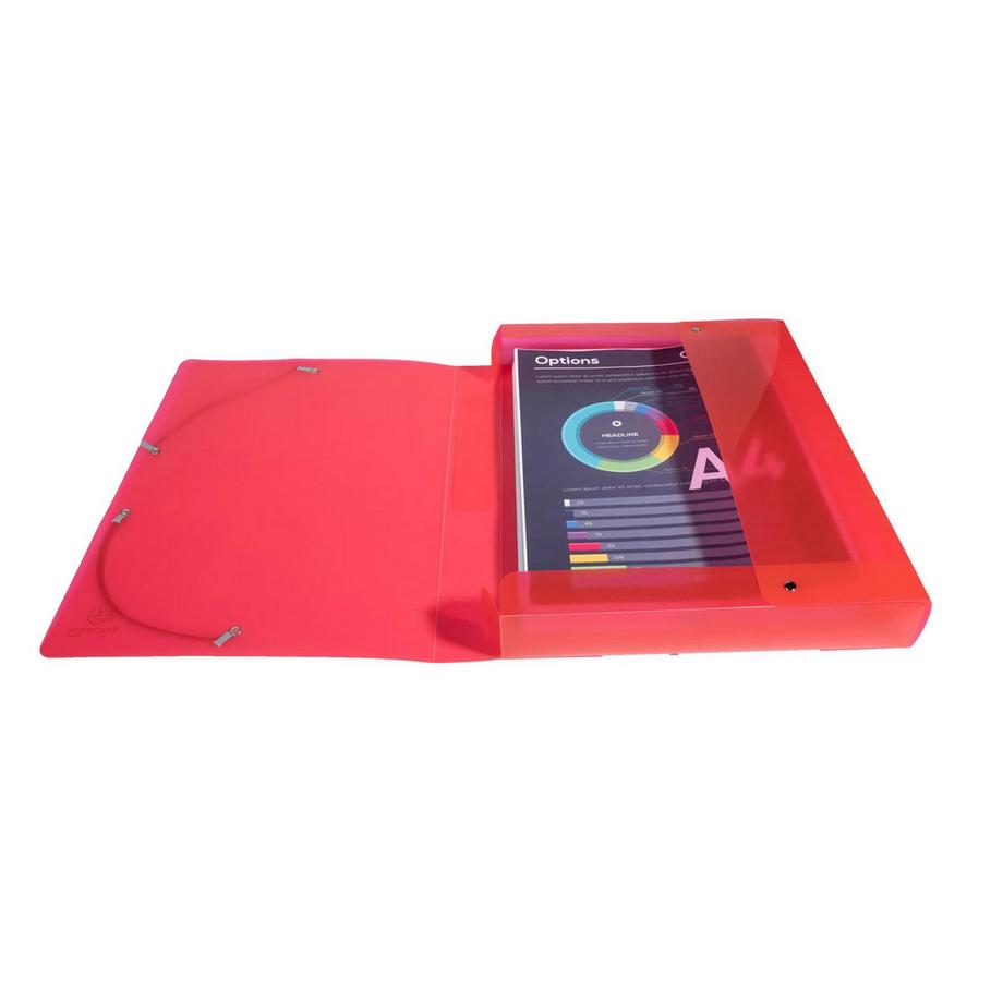 Exacompta Boite de classement en polypropylène Dos 40mm Iderama PP - A4 - x 4  