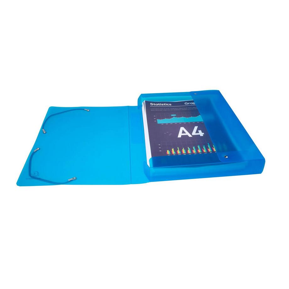 Exacompta Boite de classement en polypropylène Dos 40mm Iderama PP - A4 - x 4  