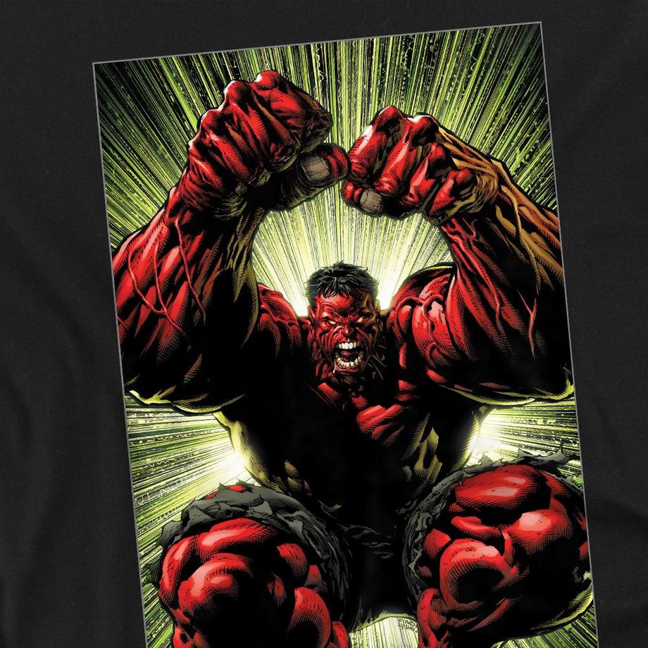MARVEL Red Hulk T-Shirt Stampata Maniche Corte  