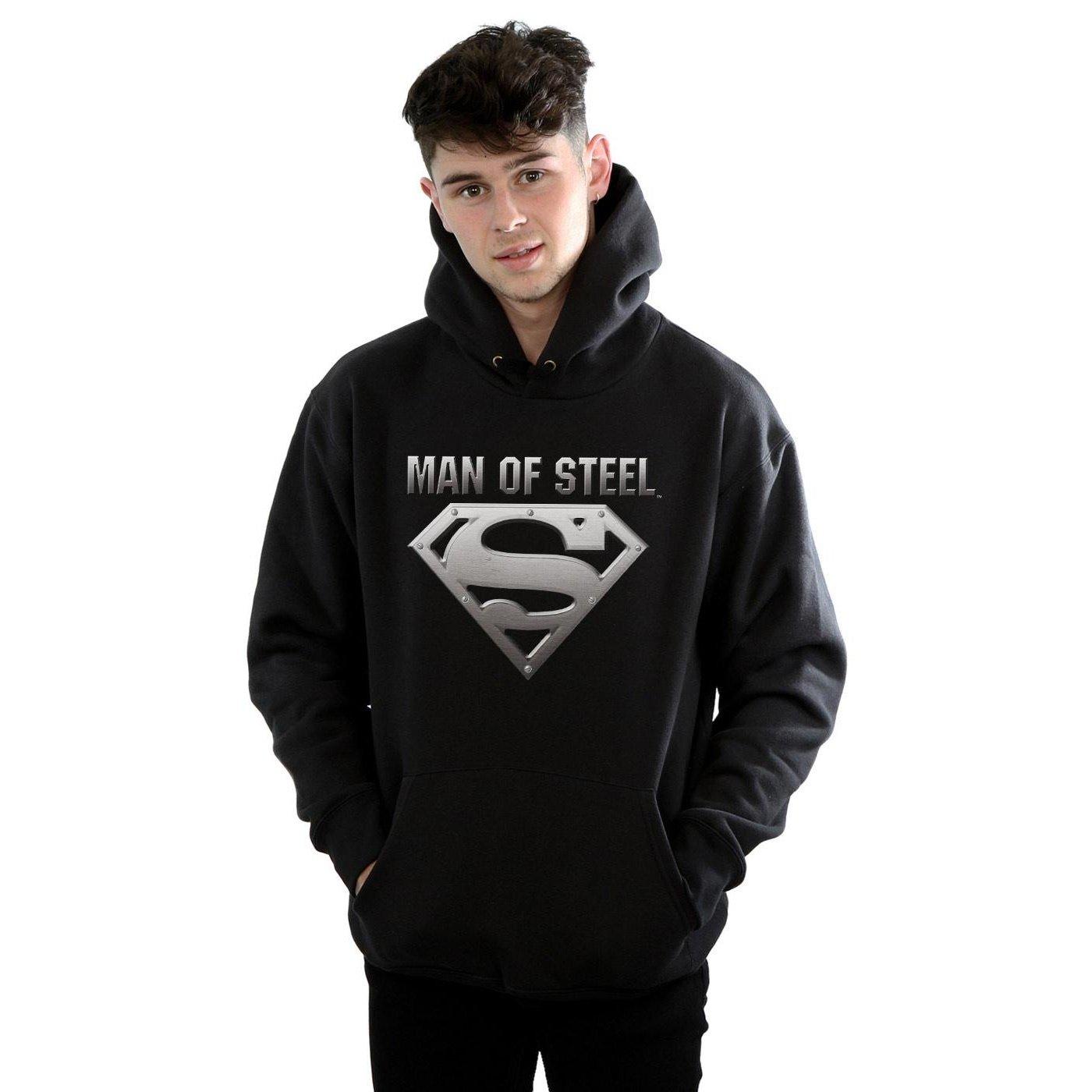 DC COMICS  Sweat à capuche SUPERMAN MAN OF STEEL SHIELD 