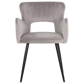 Beliani Lot de 2 chaises en Velours Moderne SANILAC  