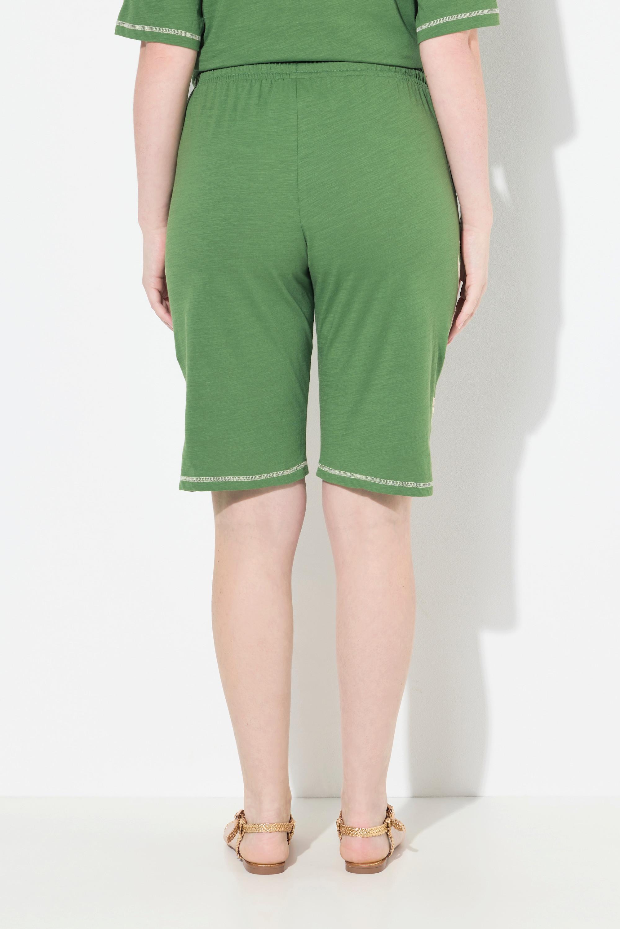 Ulla Popken Shorts di jersey gamba ampia vita elasticizzata  