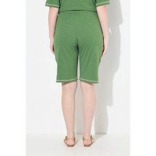 Ulla Popken Shorts di jersey gamba ampia vita elasticizzata  