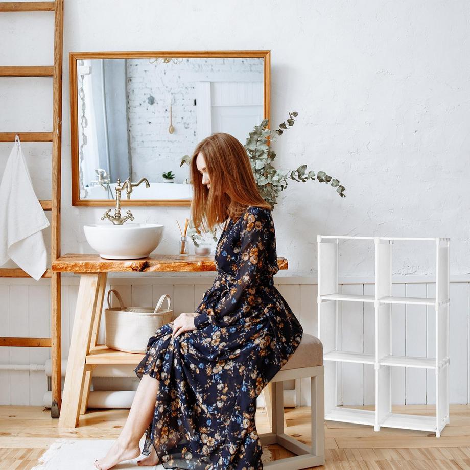 Northix Stufenregal mit 6 Fächern  