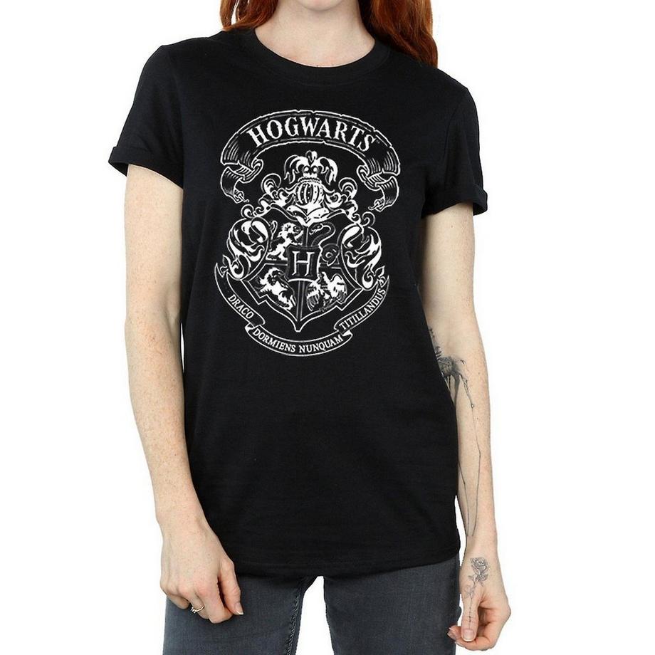 Harry Potter T-shirt a Maniche Corte Stemma Hogwarts  