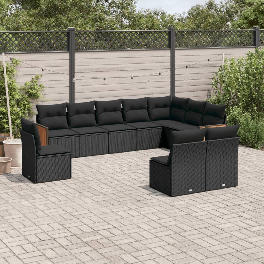 VidaXL set divano da giardino Polirattan  