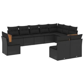 VidaXL set divano da giardino Polirattan  