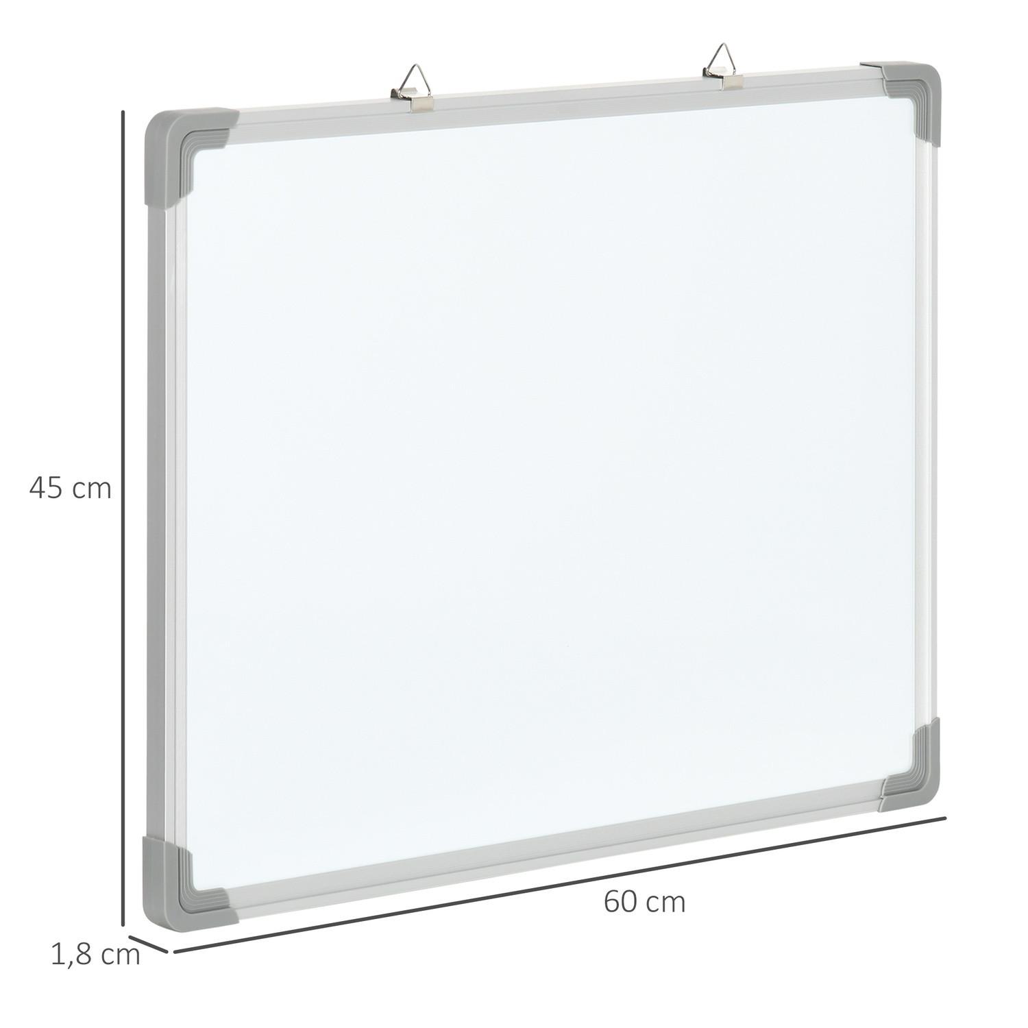 Northio Lavagna Magnetica Whiteboard Con 4 Pennarelli, 1 Cancellino, 10 Magneti, Cavalletto, Montaggio A Parete, 60X1,8X45 Cm  