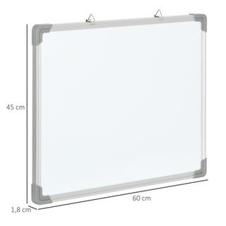 Northio Lavagna Magnetica Whiteboard Con 4 Pennarelli, 1 Cancellino, 10 Magneti, Cavalletto, Montaggio A Parete, 60X1,8X45 Cm  