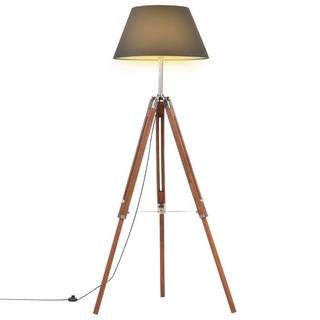 VidaXL lampada da terra Teak riciclato  