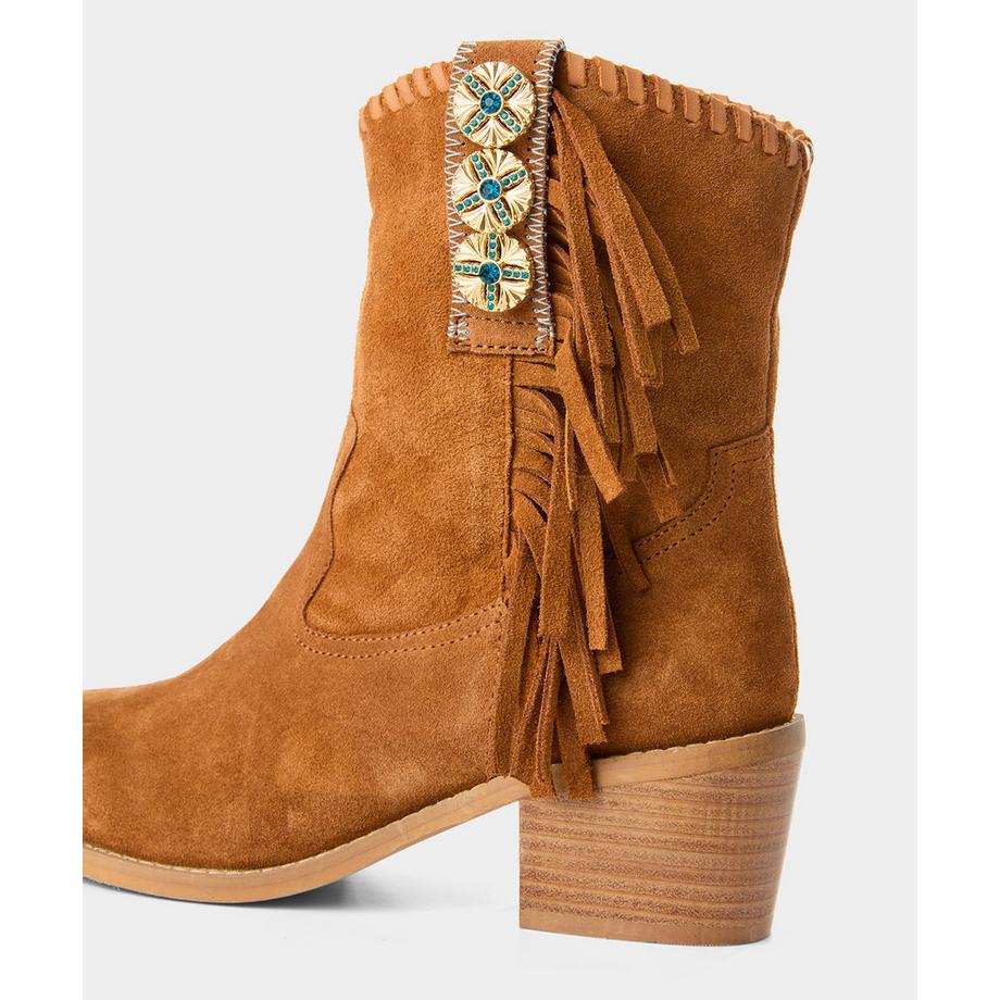 Joe Browns Western Veloursleder Stiefel mit Fransen  