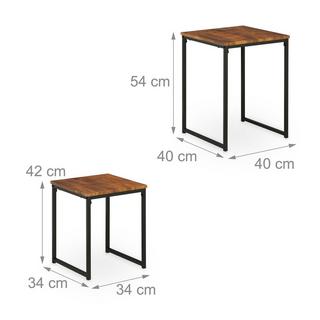 B2X Table d'appoint lot de 2  