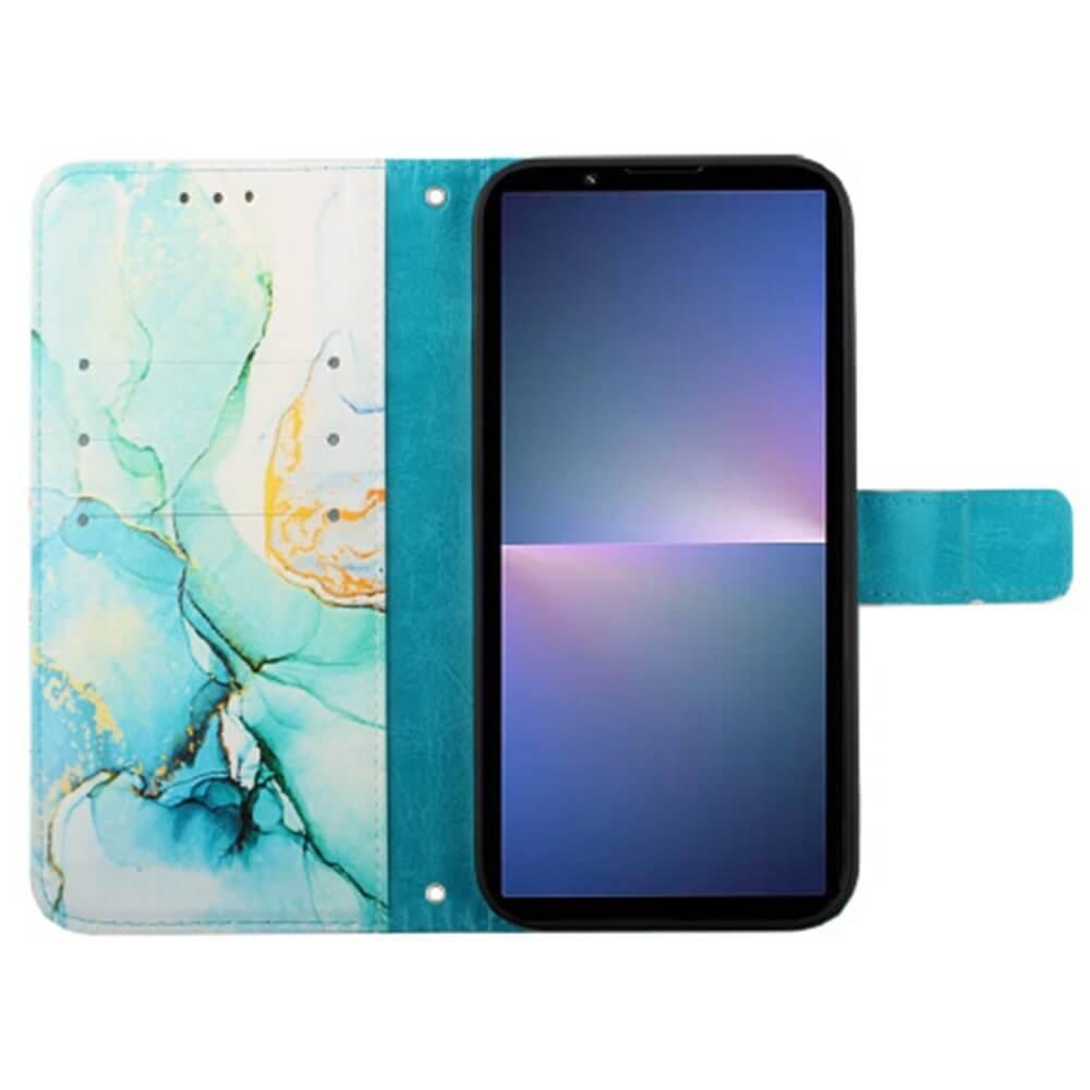 Cover-Discount  Sony Xperia 5 V - Custodia Con Cordino Marble 