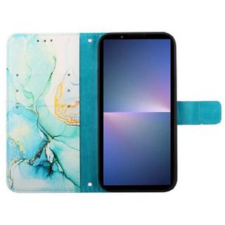 Cover-Discount  Sony Xperia 5 V - Etui Hülle Mit Umhängeband Marble 