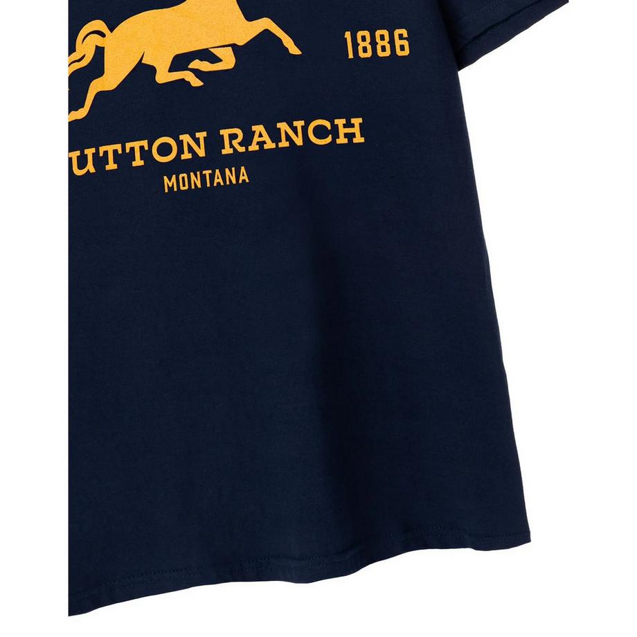 Yellowstone  Dutton Ranch Maglietta Logo Maniche Corte 