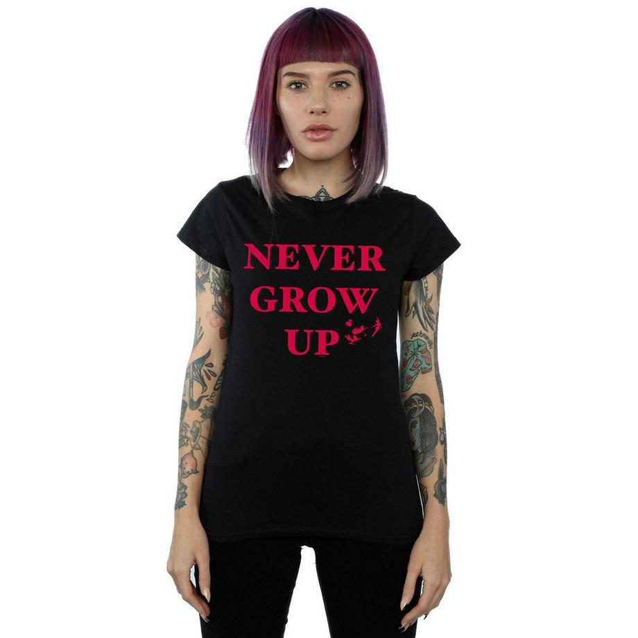 Disney Never Grow Up Bedrucktes T-Shirt  