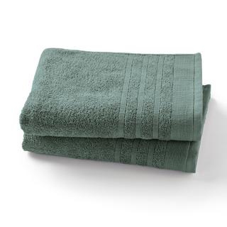 La Redoute Intérieurs Lot de 2 serviettes éponge 600 g/m2  