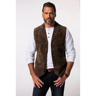 JP1880 Leder Velours Revers Weste  