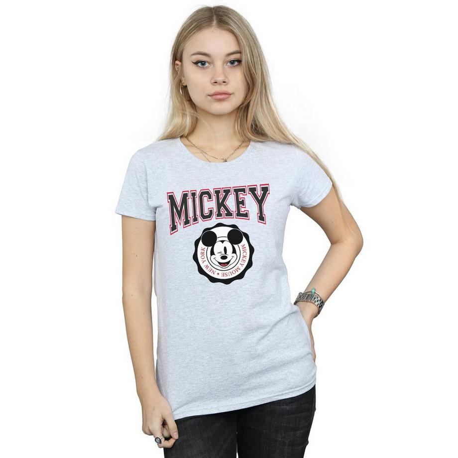 Disney Mickey New York T-Shirt stampata  
