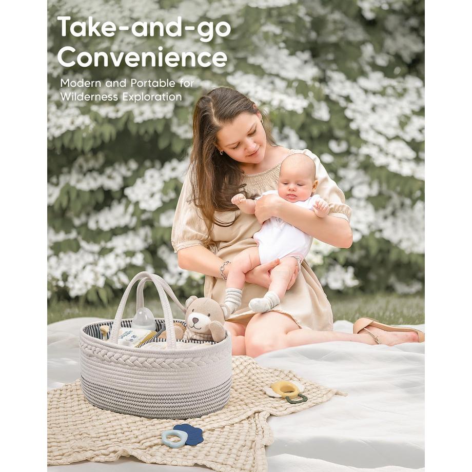 Alopini Wickeltisch-Organizer, Baby-Organizer-Korb  