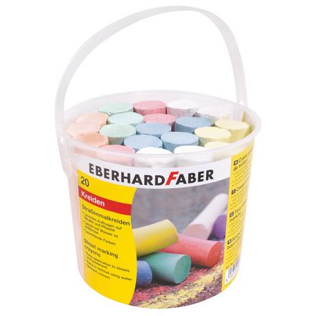 EBERHARD FABER EBERHARD FABER Strassenkreide 526512 6 Farben ass. 20 Stück  