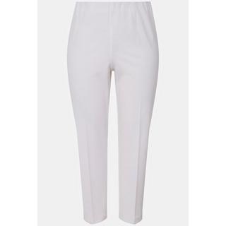 Ulla Popken  Pantalon 7/8, passepoil, taille élastique, jambe slim 