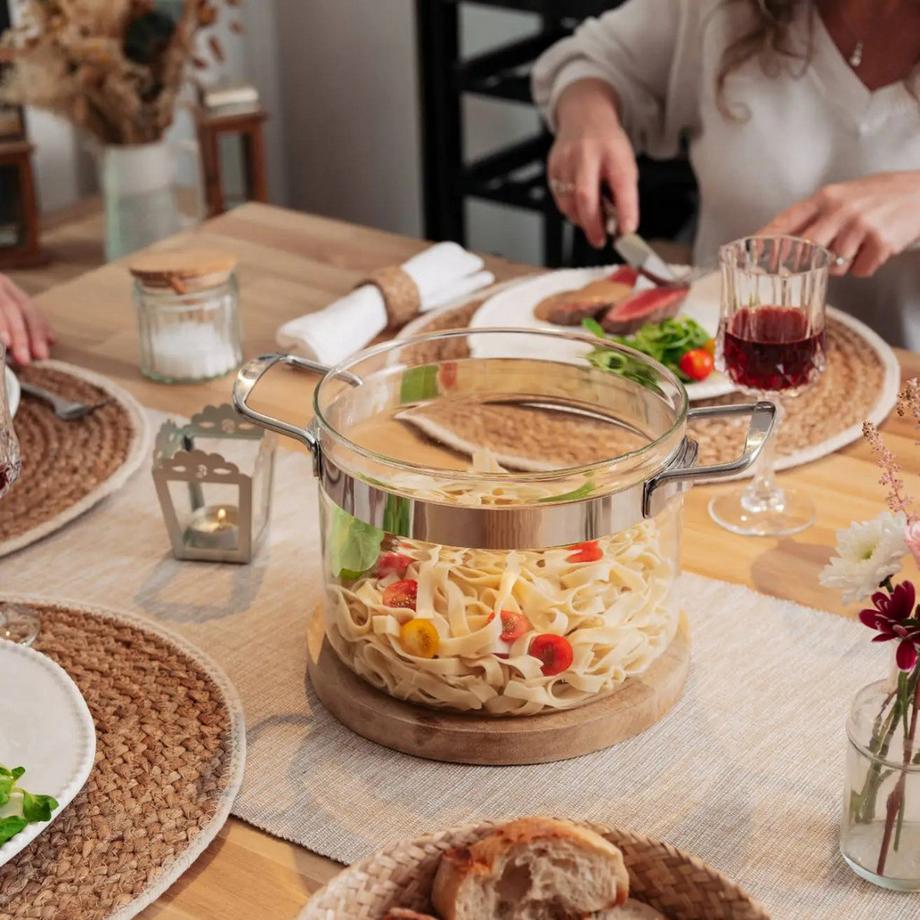 mastrad Kochtopf hoch mit Deckel 20cm 3.6 Liter  