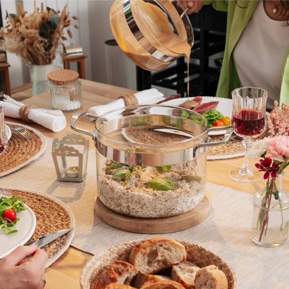 mastrad Kochtopf hoch mit Deckel 20cm 3.6 Liter  