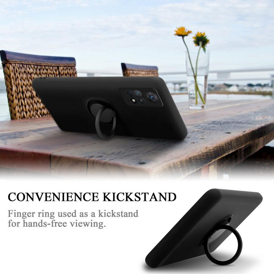 Cadorabo  Hülle für Xiaomi RedMi NOTE 11 PRO 4G  5G TPU Silikon mit Ring Liquid 