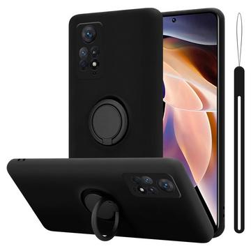 Hülle für Xiaomi RedMi NOTE 11 PRO 4G  5G TPU Silikon mit Ring Liquid