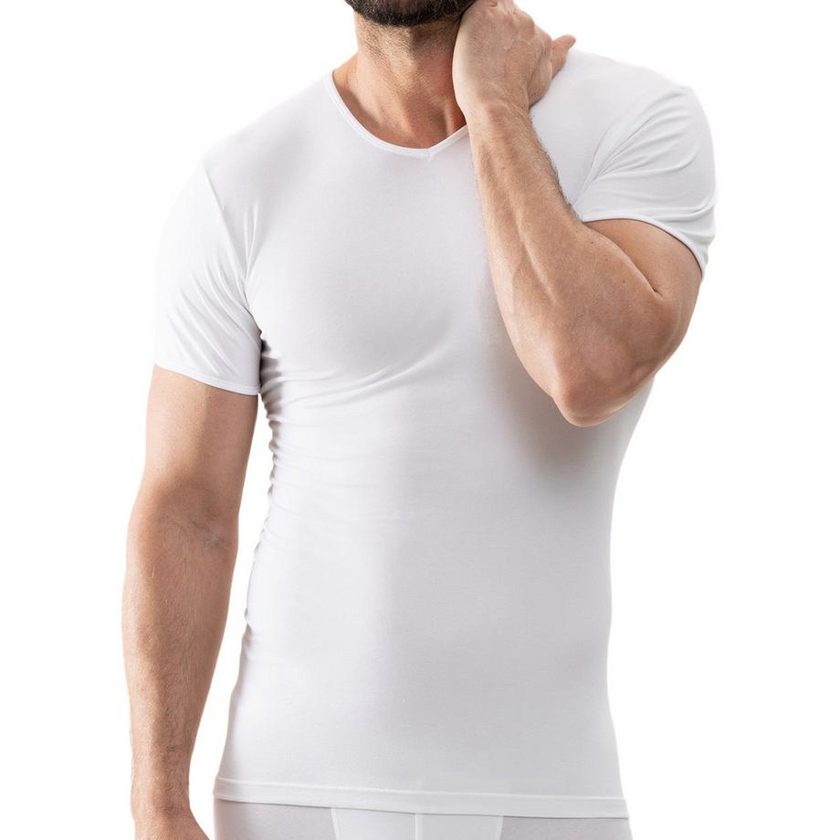 mey Software Maillot de Corps Manches Courtes Col V Lot de 2  