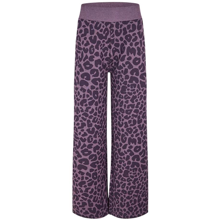 Pantaloni Da Casa Leopardato Gamba Larga