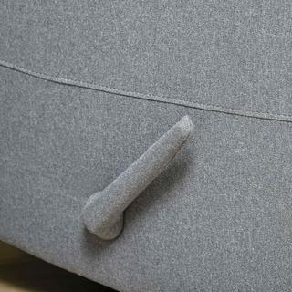 Northio Poltrona, Sedia Relax, Poltrona Tv Con Funzione Reclinabile, Tasca Laterale, Poliestere Simile Al Lino, Grigio, 90 X 96 X 98 Cm  