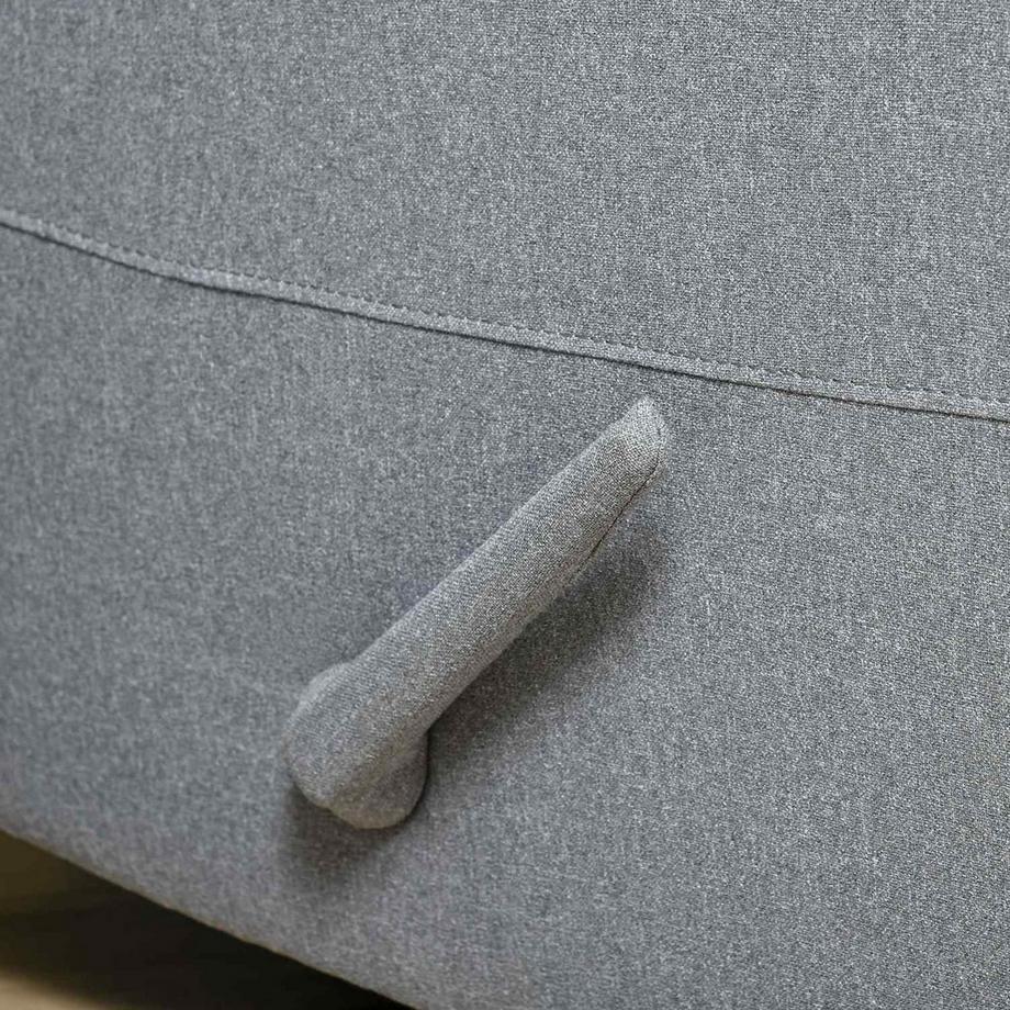 Northio Fauteuil De Relaxation, Fauteuil Tv Avec Fonction Inclinable, Poche Latérale, Polyester Aspect Lin, Gris, 90 X 96 X 98 Cm  