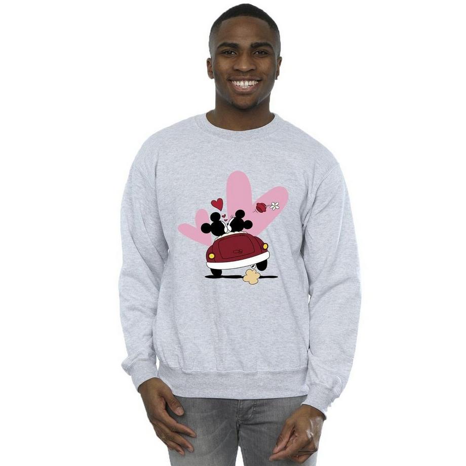 Disney Mickey und Minnie Maus Grafik Print Sweatshirt  