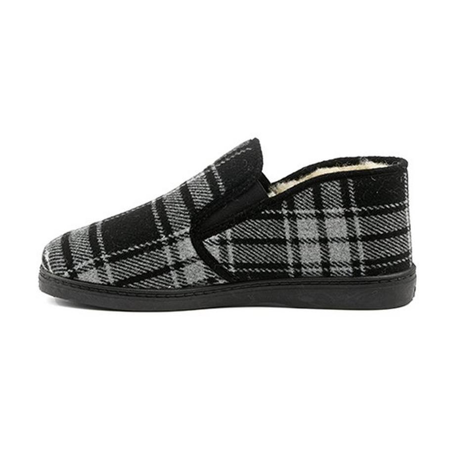 Fargeot Secret-47 Karierte Slip-On Hausschuhe  