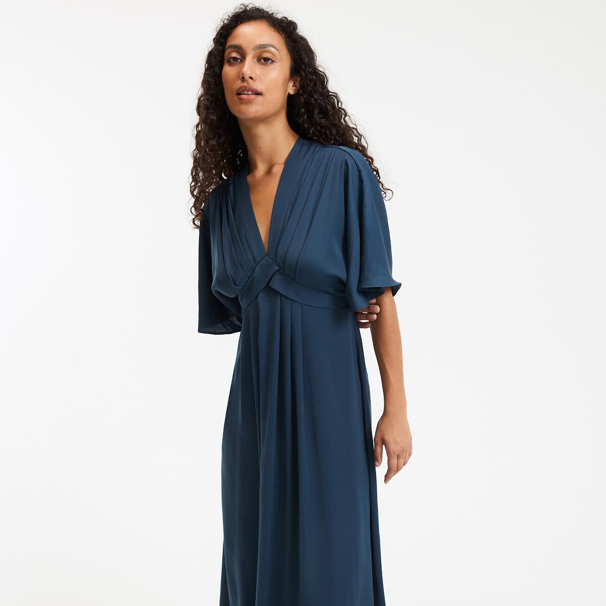 La Redoute Collections Abito lungo svasato scollo a V  