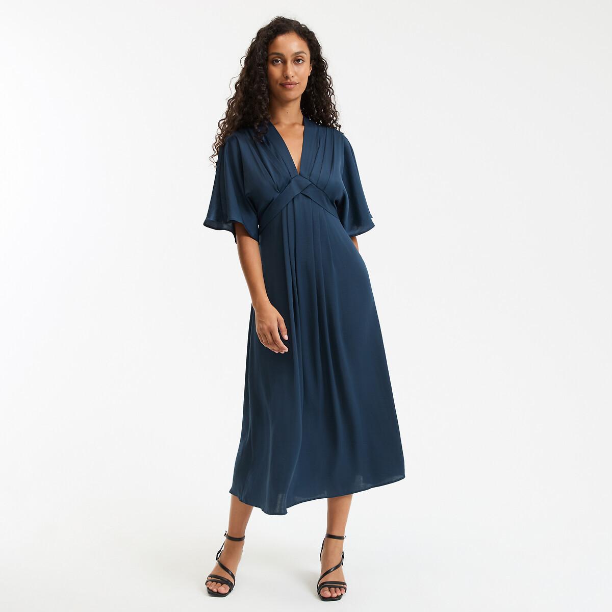 La Redoute Collections Abito lungo svasato scollo a V  